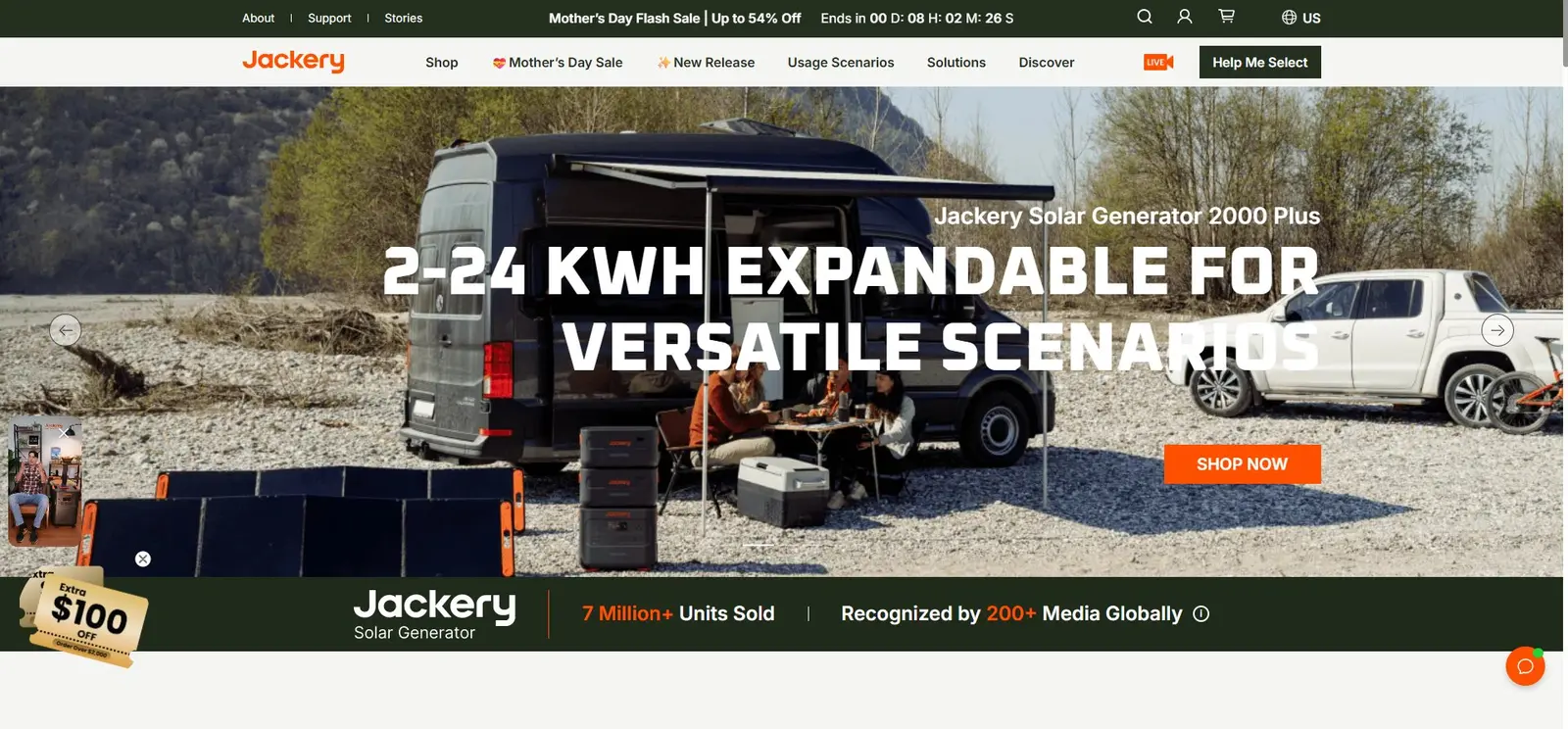 Jackery — global Shopify storefront for solar generators